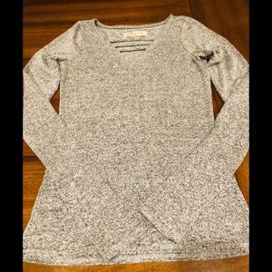 Hollister long sleeve marled top